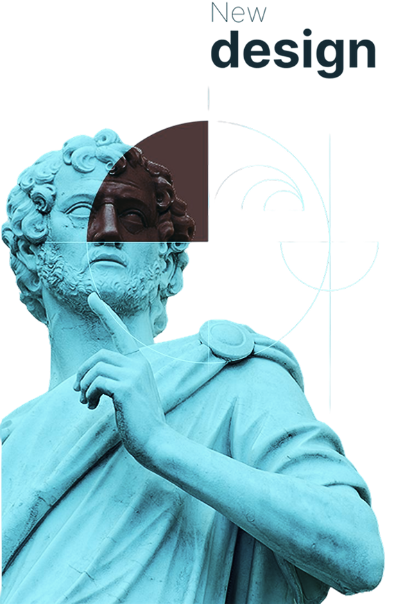 Michelangelo David Blue Statue